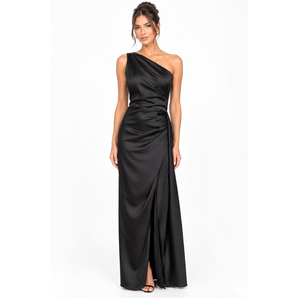 Lulus Black Sleeveless Spaghetti Strap Midi Dress Size M